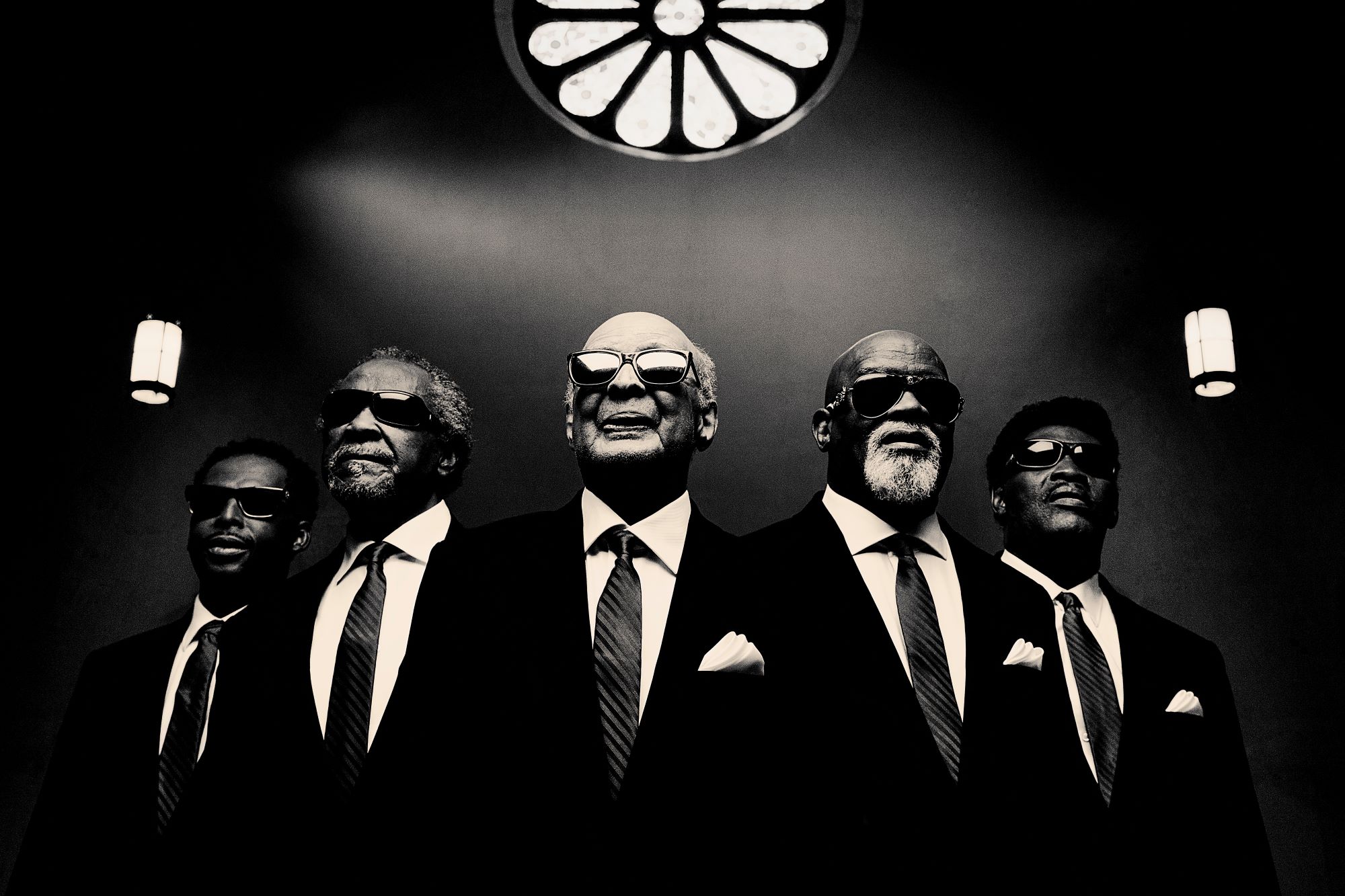 Blind boys of Alabama band members black and white